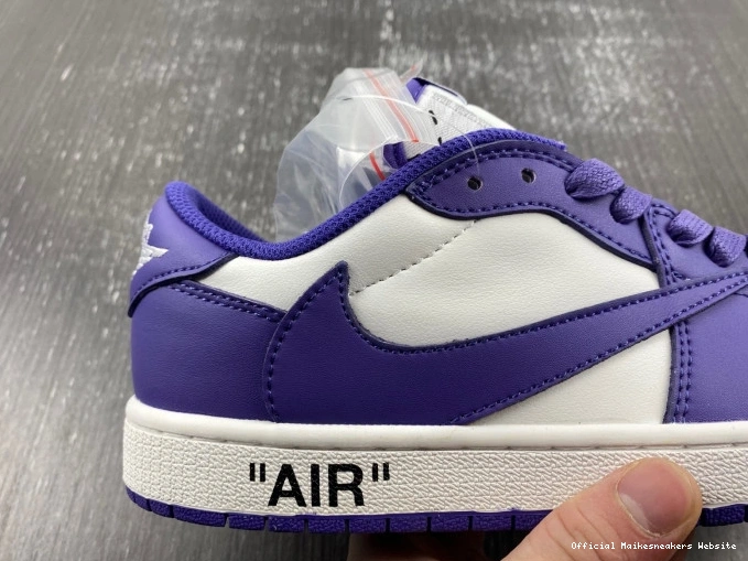 Official Maikesneakers AIR JORDAN OFF-WHITE DM7890-386 TRAVIS X 1 SCOTT X CUSTOM 0627